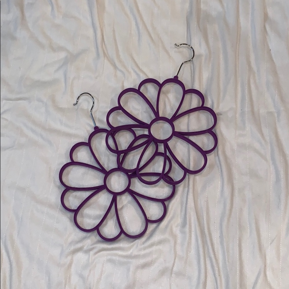 Purple Velvet Scarf/Belt Hanger